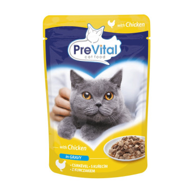 PreVital vrećica za mačke 100 g - piletina u umaku