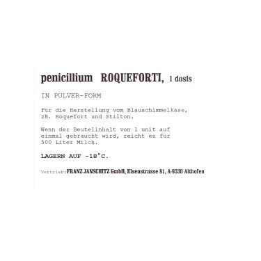 Kultura za proizvodnju sireva s plavom plijesni (Penicillium Roqueforti)