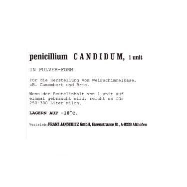 Kultura za izradu sireva s bijelom plijesni (Penicillium Candidum)