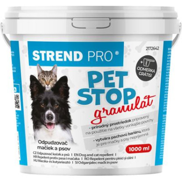 Strend Pro PET STOP repelent, granule, 1000 ml, prirodni repelent za pse i mačke