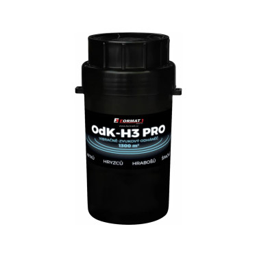 OdK-H3 PRO vibracijsko-zvučni tjeralica krtica, voluharica i poljskih voluharica - Kombinacija akustičnih valova i mehaničkih vibracija, domet cca 1300 m2