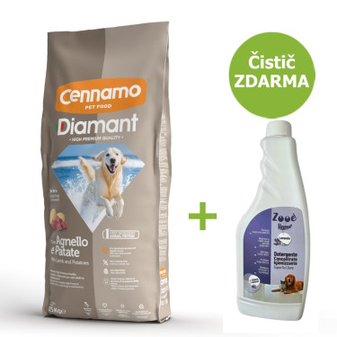 Granule za pse Diamant Dog Adult Lamb 15 kg + GRATIS SREDSTVO ZA ČIŠĆENJE