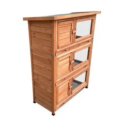 Drvena kućica za zečeve NICE, 915 × 450 × 1160 mm, rabljena roba 