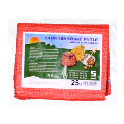 Rašel vreća s vezicom, nosivost 25 kg, crvena, 50x72 cm, 5 kom