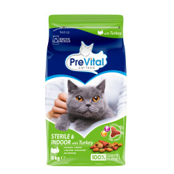 PreVital Cat sterilne pureće granule 8 kg