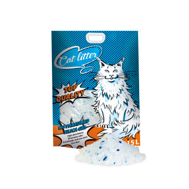 Peciva za mačke silika gel CAT LITTER - 15 litara