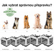 Transportni boks za psa ili mačku - veličina M, siva
