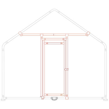 Set vrata za kućišta 4x3x2, 6x3x2 I 8x3x2 m