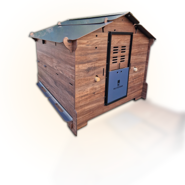 Kokošinjac POLLY SIMPLY L – izdržljivi HPL kokošinjac za 6–8 kokoši bez održavanja + opcija Polly AutoDefender