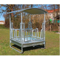 Kvadratno hranilište za goveda i konje 1,5 × 1,5 × 2,4 m