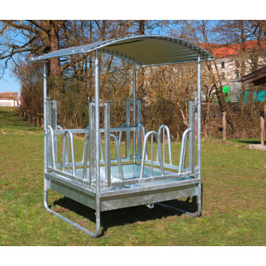 Kvadratno hranilište za goveda i konje 1,5 × 1,5 × 2,4 m