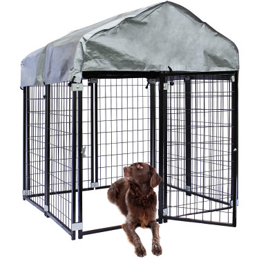 Obor za vanjske pse BAX - ograđeni prostor - 121 x 121 x 137 cm