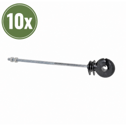 Okrugli distancni izolator za isturene elektricne ograde s ravnim nosacem, duljina 20 cm, navoj M6