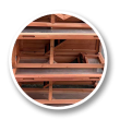 FLORENCIE drvena kućica za kuniće, 915x450x1160 mm