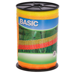 Traka za električnu ogradu BASIC 20 mm, 200 m, žuta/narančasta