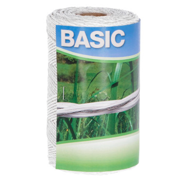 Ogradna žica BASIC 250 m, 3 x 0,16 mm Niro, bijela