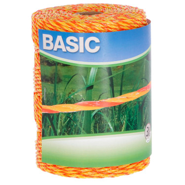 Ogradna žica BASIC 250 m, 3 x 0,20 mm Niro, žuta/narančasta