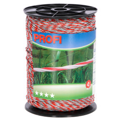 Uže za električni pastir PROFI 400 m bijelo/crveno