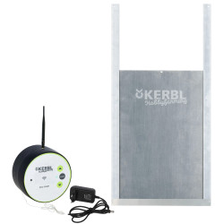 Automatska vrata za kokošinjac Kerbl Duo Smart s kliznim vratima S, 220 x 330 mm