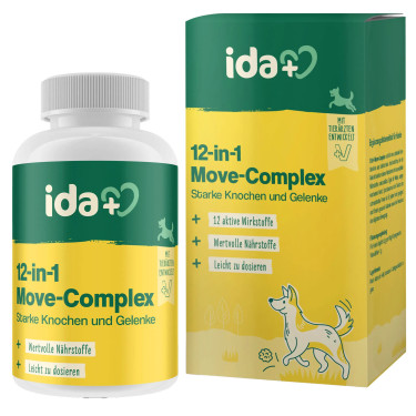 Kerbl IdaPlus® 12-in-1 Move-Complex – dodatak prehrani za zglobove za pse, 160 g 
