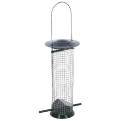 Hranilica za ptice Kerbl Basic, plast/metal, 13,5 x 13,5 x 25 cm