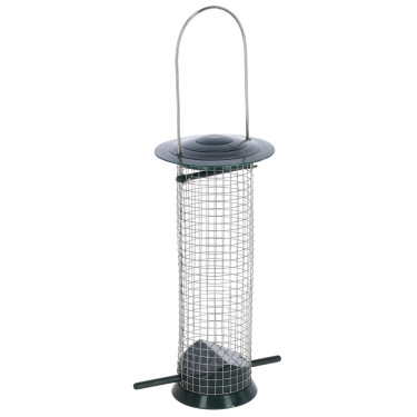 Hranilica za ptice Kerbl Basic, plast/metal, 13,5 x 13,5 x 25 cm