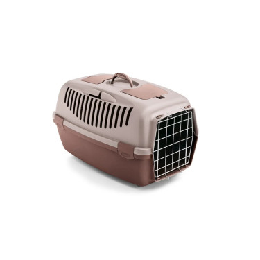 Transporter Gulliver 3 s metalnim vratima, smeđi, 61 × 40 × 38 cm