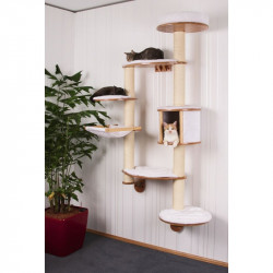 Drvo za mačke na zid DOLOMIT XL - bijela grebalica za mačke, 185 cm