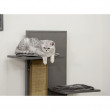 Kerbl grebalica za mačke Alex, siva, ECO plastika, 152 x 42 x 42 cm