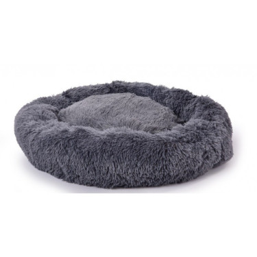 Kerbl krevet Fluffy za štence i male pse, plišani, sivi
