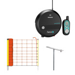 Komplet elektroograda s mrežom - zaštita od vuka, risa - DUO RF izvor s kontrolerom - mreža 50 m