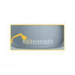 Plastični ležaj SLEEPER 4, 88 × 62 × 35,5 cm, sivi