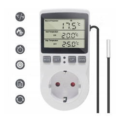 Utični termostat KT3100 sa senzorom i vremenskim prekidačem  
