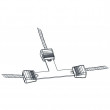 Litzclip® spojnica za uže - T oblik - 3 mm - 5 kom