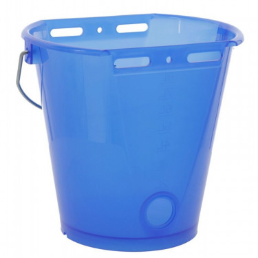 KERBL plastična kofa za napajanje, prozirna, plava
