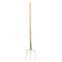 Kovane vile Erntekönig, 3 zupca, 30 cm, s drškom 135 cm, zlatne