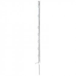 Šipka - stup za električnu ogradu, plastična bijela, 105 cm, 1 stepenica