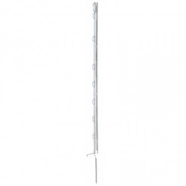 Šipka - stup za električnu ogradu, plastična bijela, 105 cm, 1 stepenica