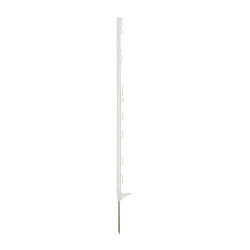 Plastični stup za električnu ogradu, dužina 105 cm, 9 okaca, bijeli