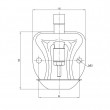Miskasta pojilica Mono, 1/2", inox, za prasadi