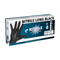 Crne rukavice od nitrila, dužine 30 cm