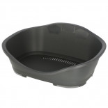 Plastični ležaj SLEEPER 4, 88 × 62 × 35,5 cm, sivi