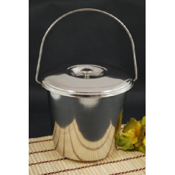 Kanta od nehrđajućeg čelika s poklopcem 14l