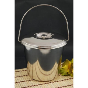 Kanta od nehrđajućeg čelika s poklopcem 8l