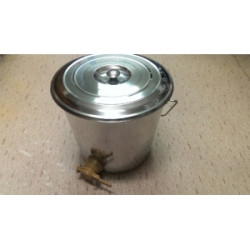 Kanta od nehrđajućeg čelika s ventilom i poklopcem 18l