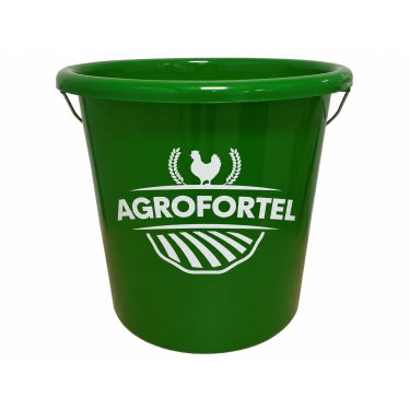 Univerzalna kanta 10 l, plastična s metalnom ručkom, zelena