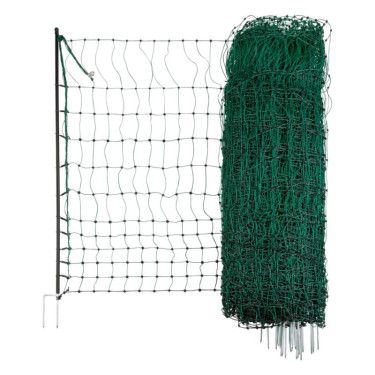 Neprovodljiva mreža za perad 106 cm, 50 m, 2 šiljka, zelena